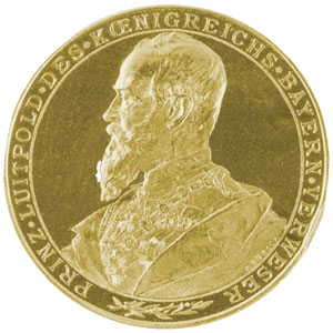 Verleihung der Goldmedaille der „Bayer. Landes-Industrie-Gewerbe-und Kunstausstellung“