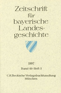 Zeitschrift für bayerische Landesgeschichte