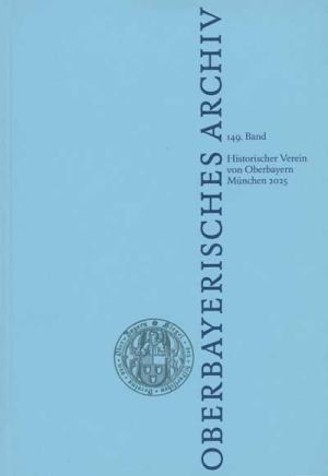  - Oberbayerisches Archiv - Band 149
