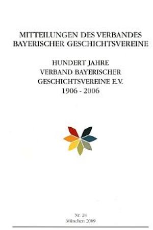  - Mitteilungen des Verbandes Bayerischer Geschichtsvereine