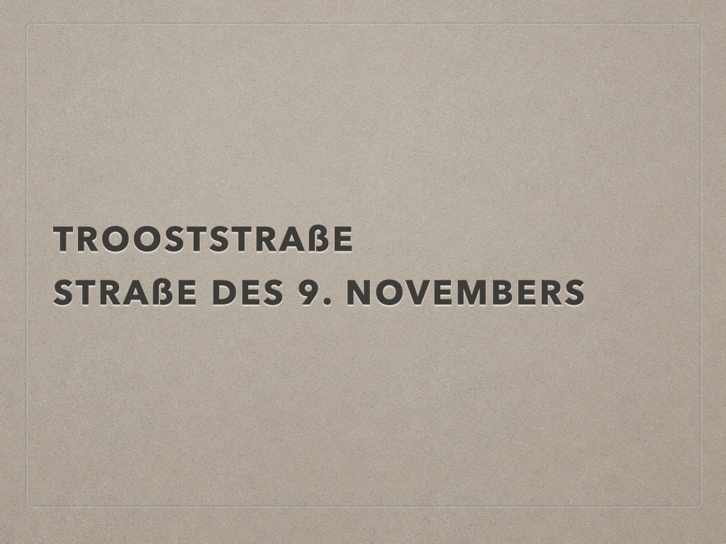 Trooststraße/Straße des 9. November